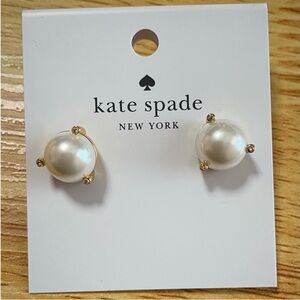 Kate Spade Gold and Pearl Earrings